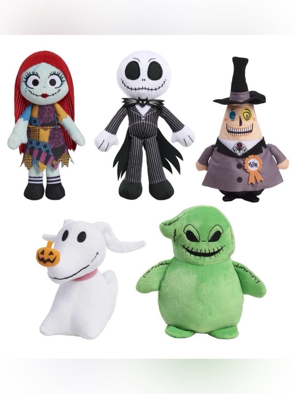 5 plushies - The Nightmare before Christmas - set of 5